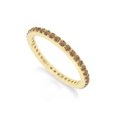 natural citrine eternity band rings in yellow gold vermeil